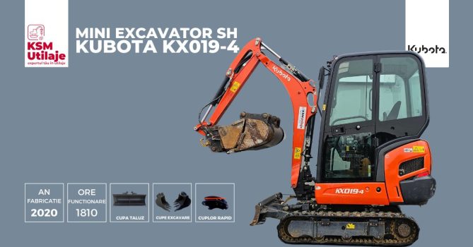 Mini excavator sh KUBOTA KX019-4