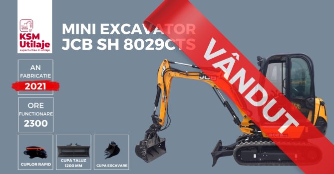 Mini Excavator SH JCB 8029 CTS Stage 5